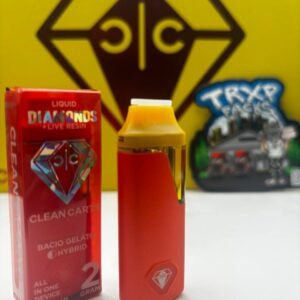 Clean Carts Yellow Edition 2g Liquid Diamonds Live Resin Vape